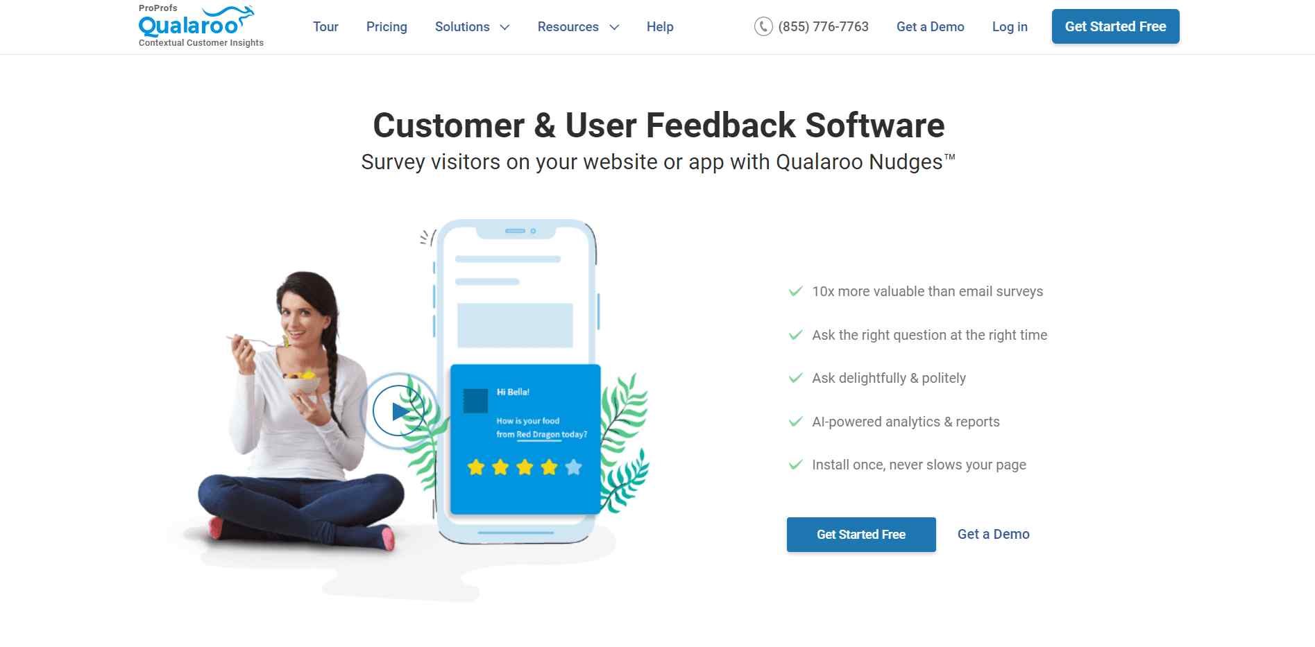 Qualaroo is the best product marketing tools to collect user behavior