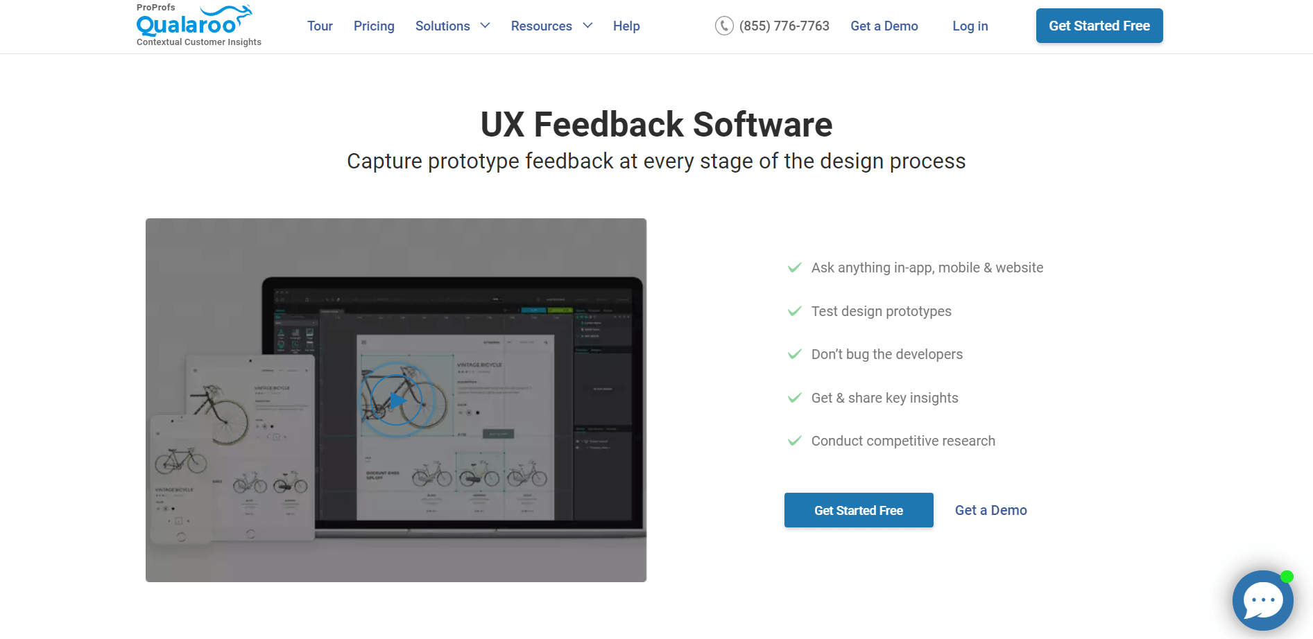 Qualaroo best UX feedback software