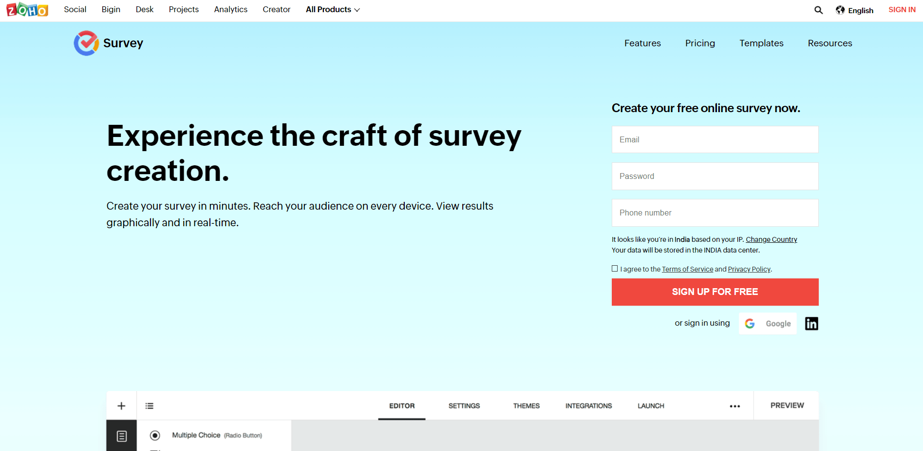 SurveyMonkey free alternative