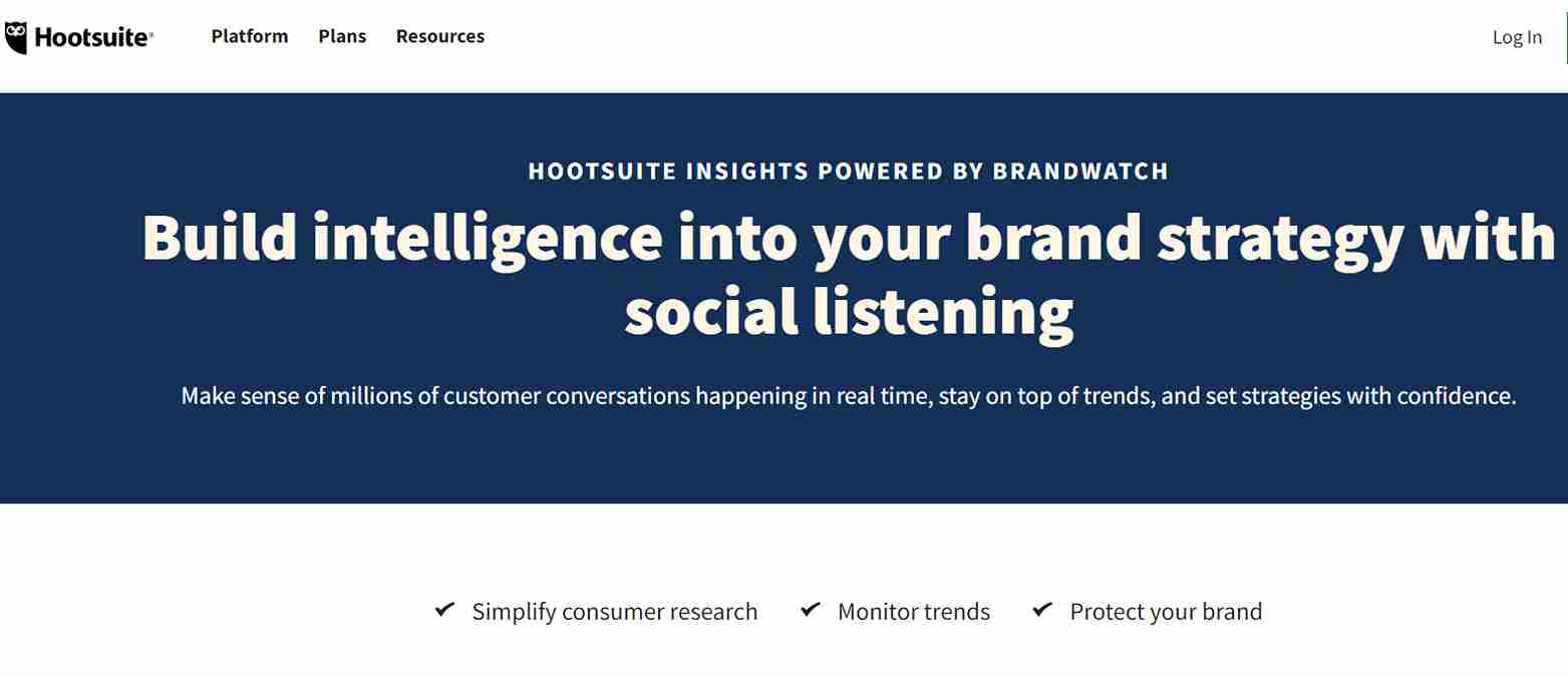 hootsuiteinsights is best sentiment analysis tool for brand analysis