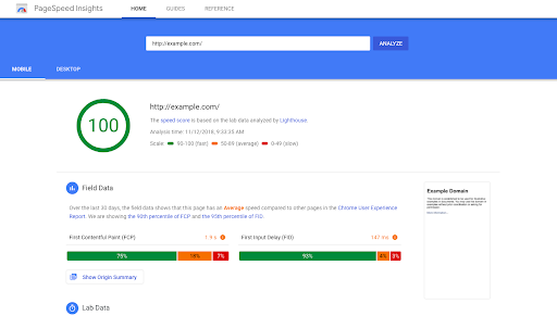 Google PageSpeed Insights