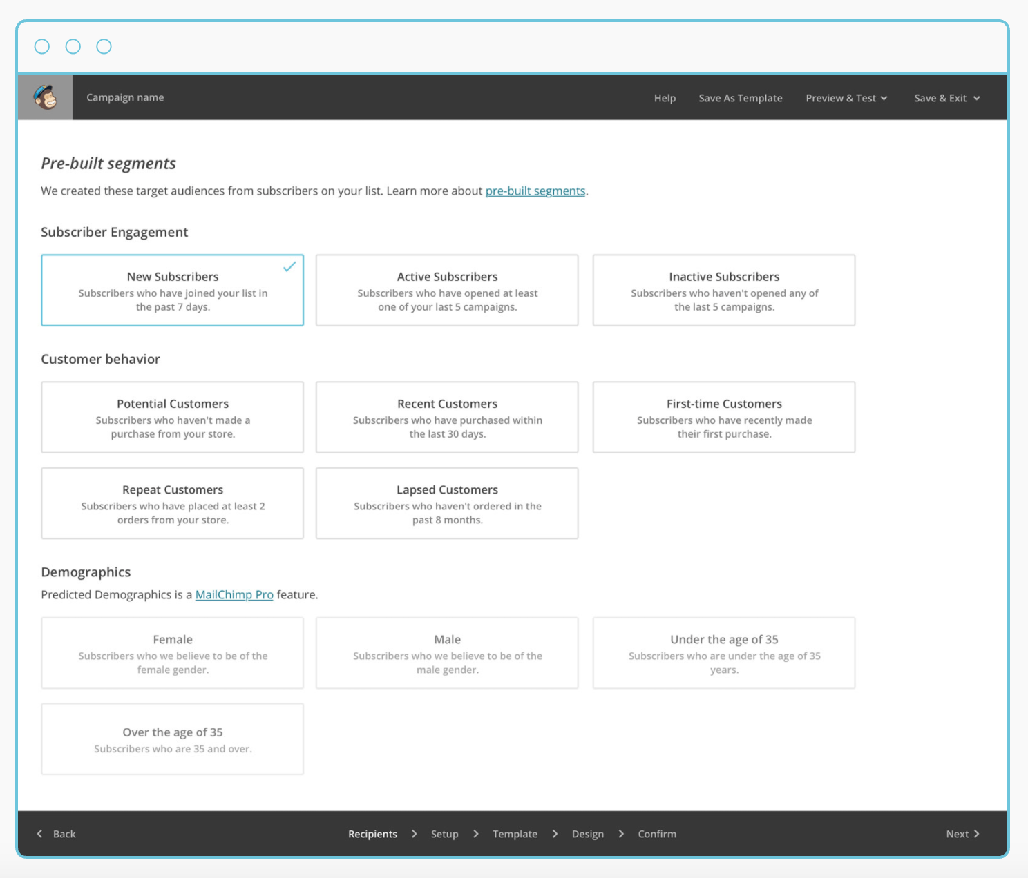 One_click_MailChimp_Segmentation