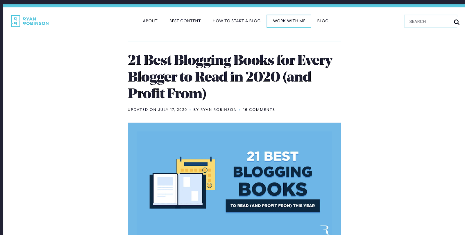 Ryan Robinson - the best blogging books