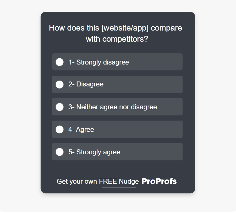 comparison template