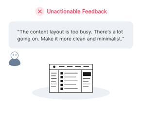 Unactionable Feedback