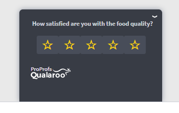 How satisfied are you with the food quality