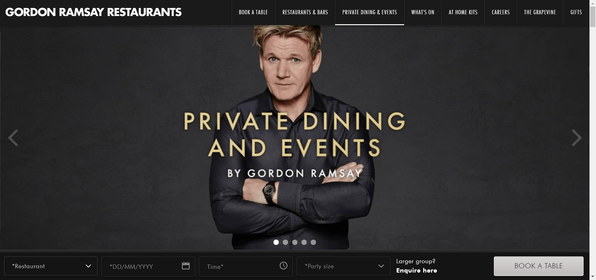 Gordan Ramsey Landing Page