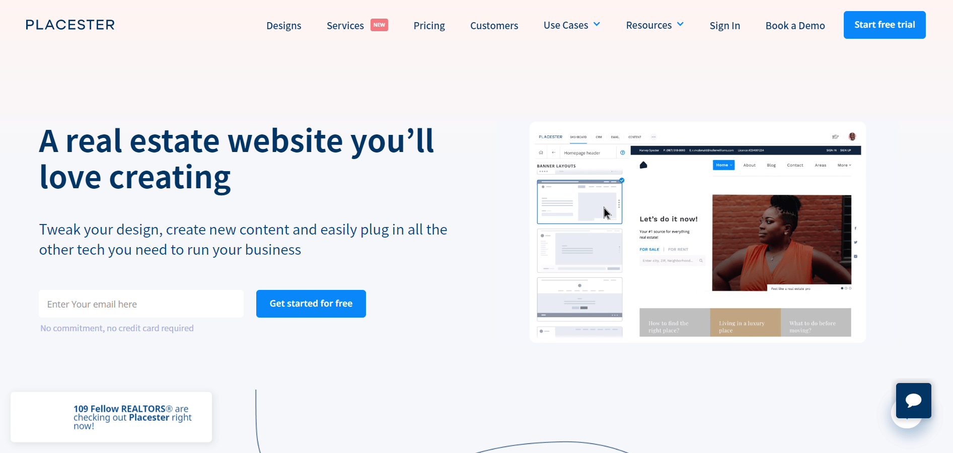 Placester Home Page