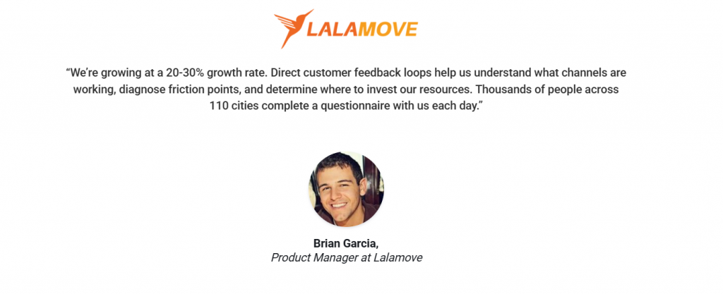 Lalamove case study about Qualaroo