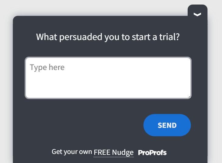 Free trial product feedback template