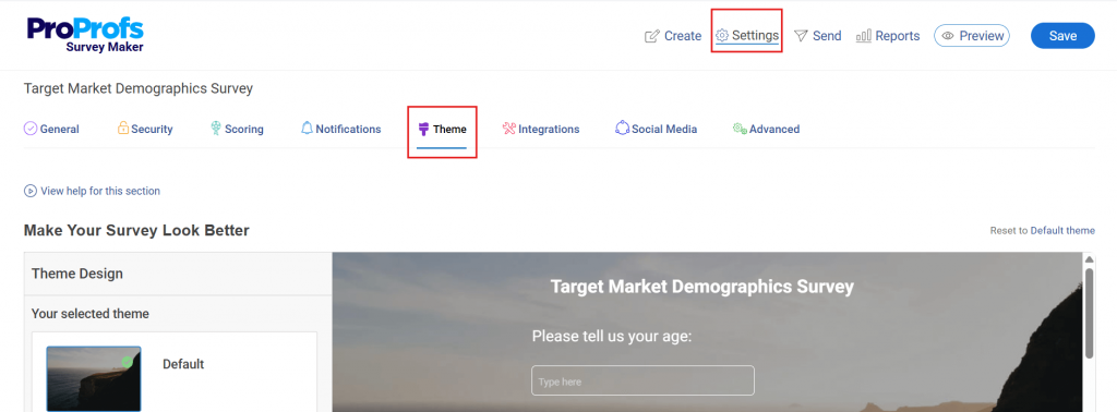 Add your brand logo and colors to the survey