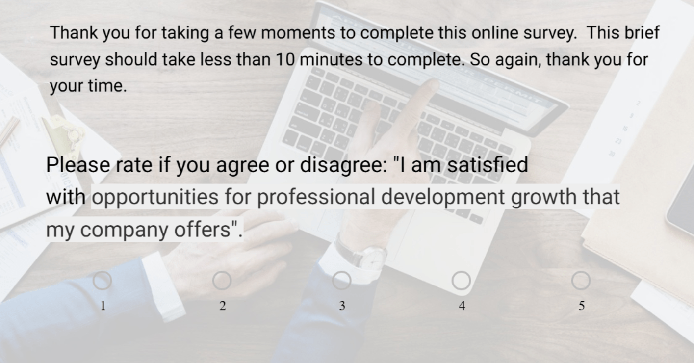 employee satisfaction survey template