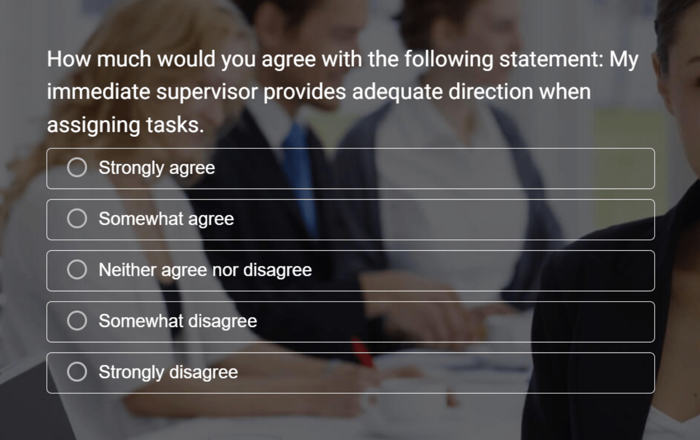 leadership survey template