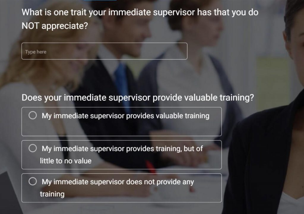 employee satisfaction survey template you can use for managerial feedback