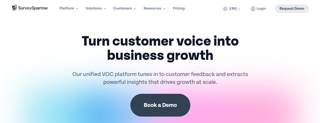 SurveySparrow screenshot Qualtrics alternatives
