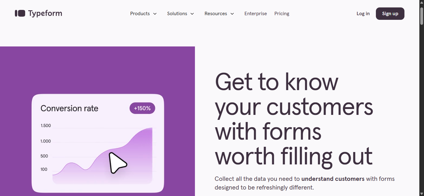 Typeform screenshot