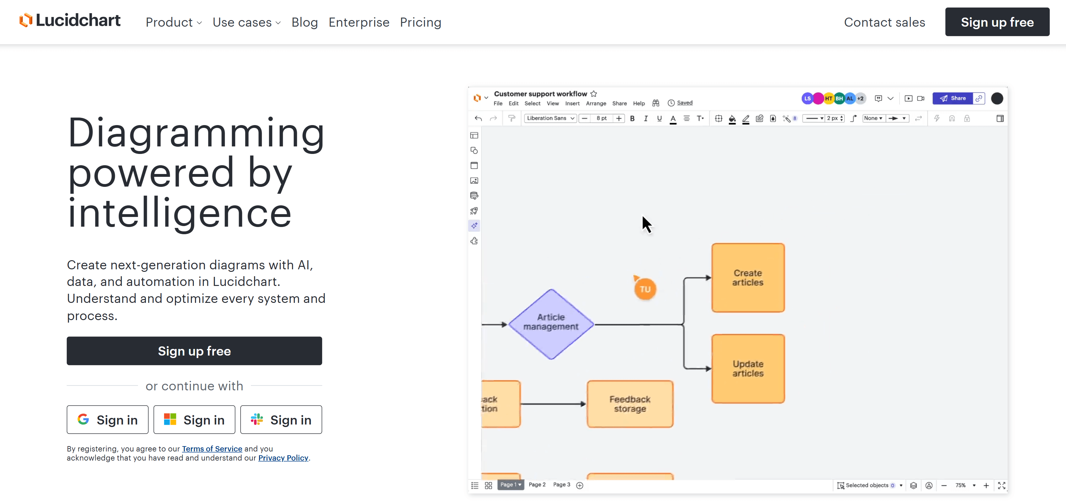 Lucidchart screenshot