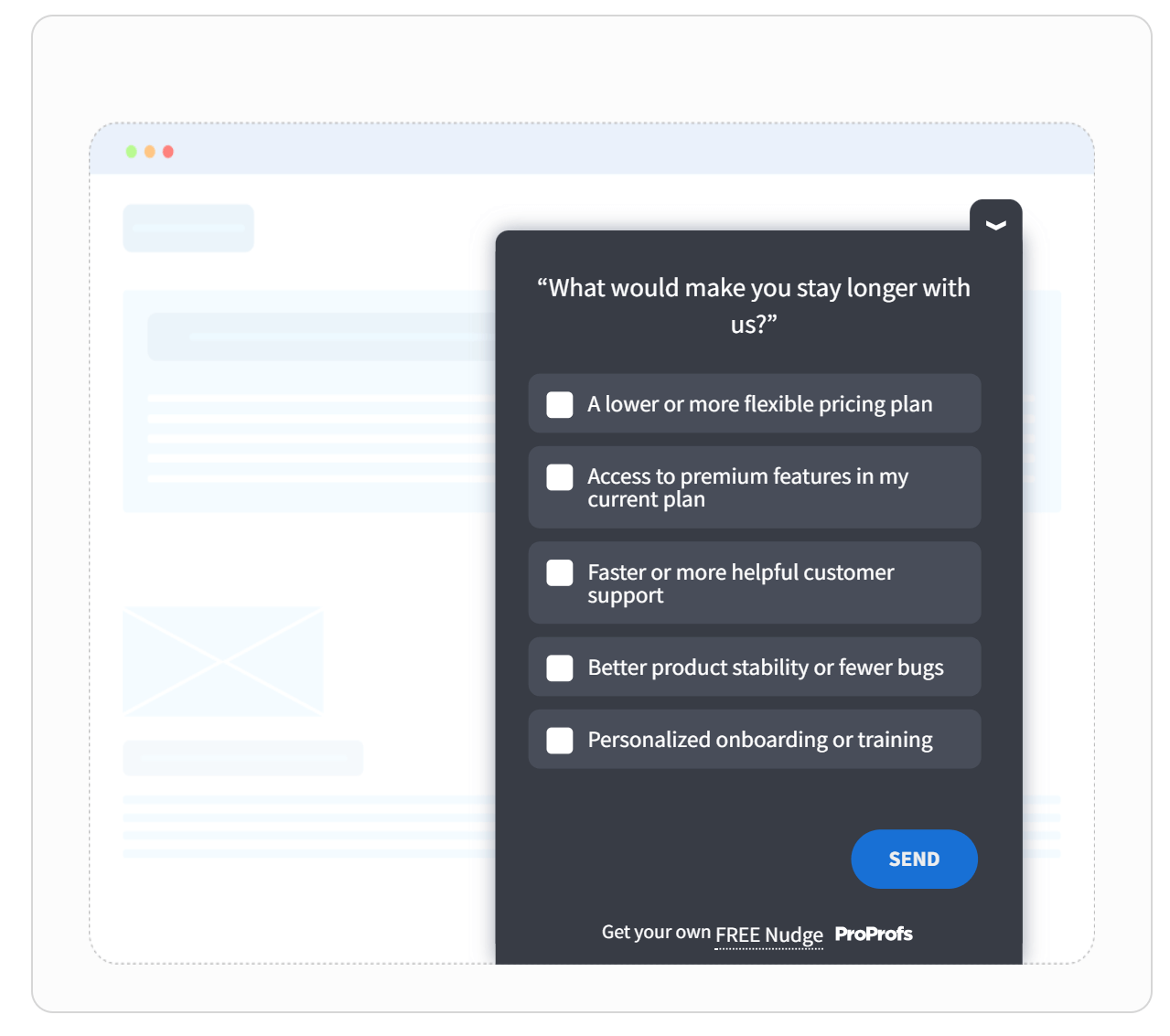 Customer churn survey