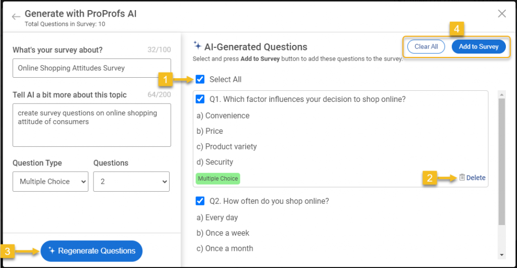 Webforms and Surveys to grow your email list
