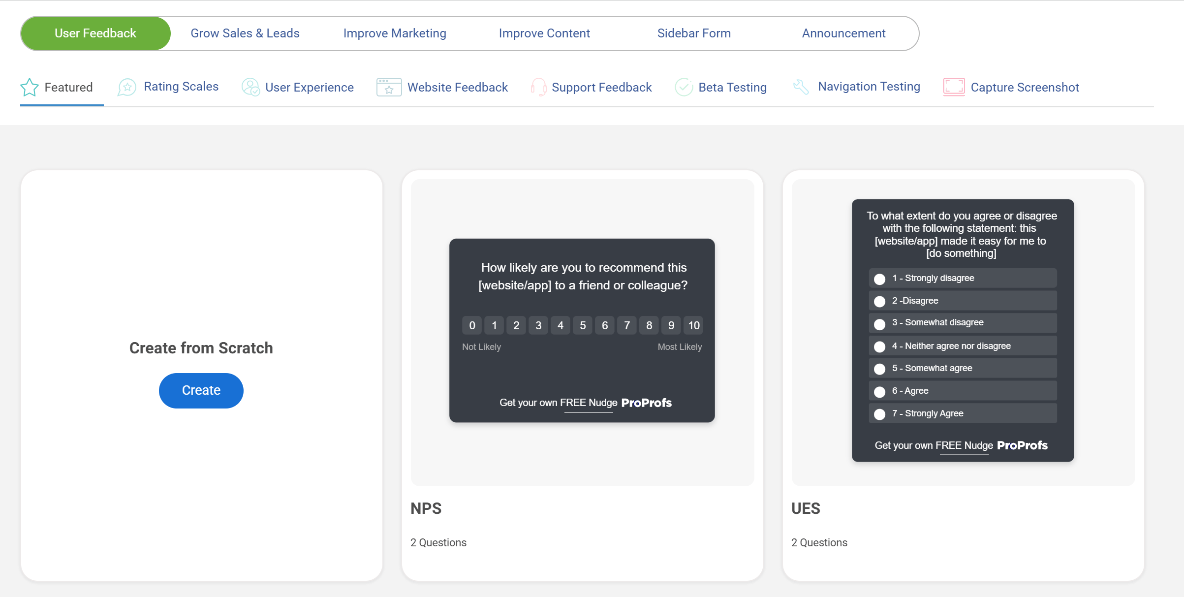 Qualaroo Survey Templates