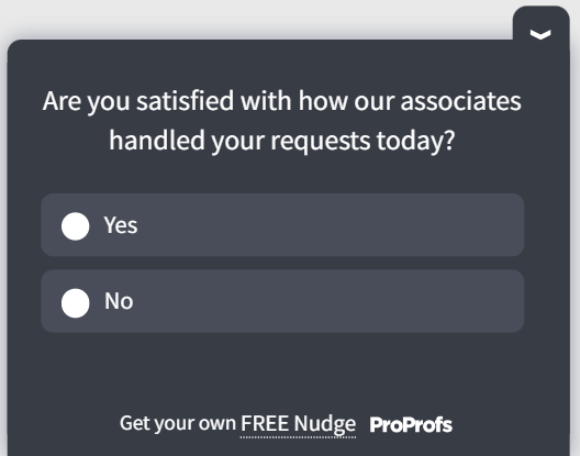 support satisfaction template