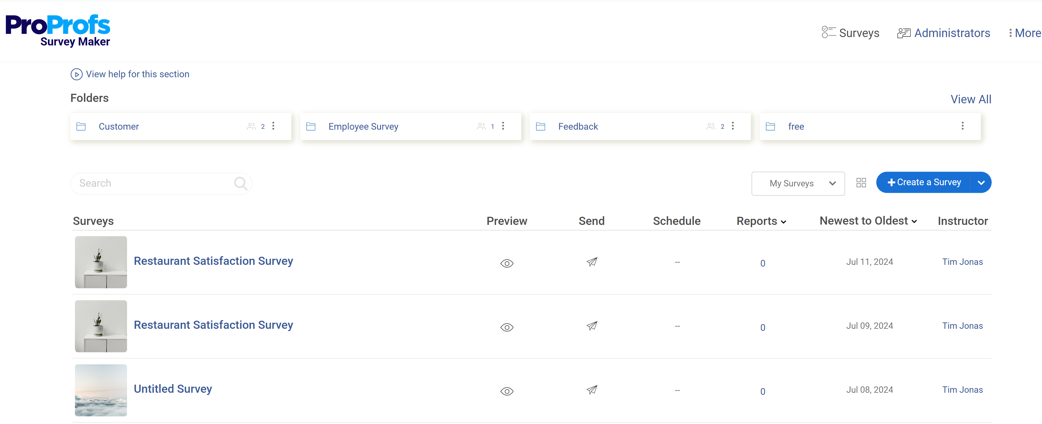 proprofs survey maker NPS software