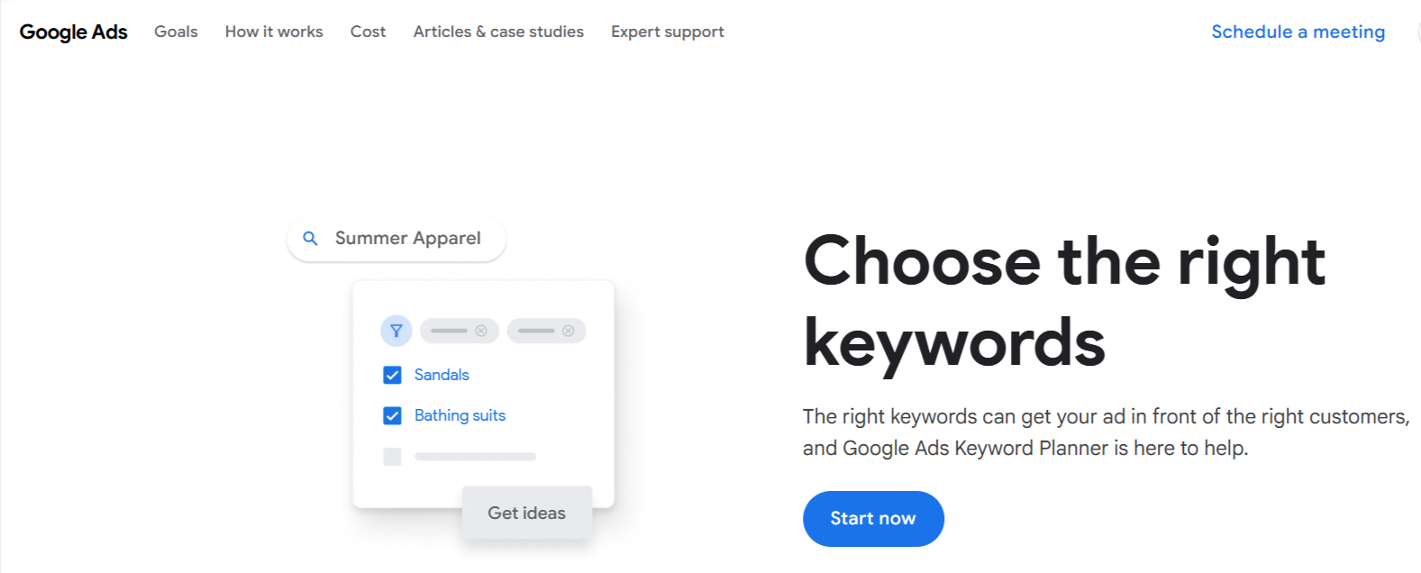 Google keyword Planner