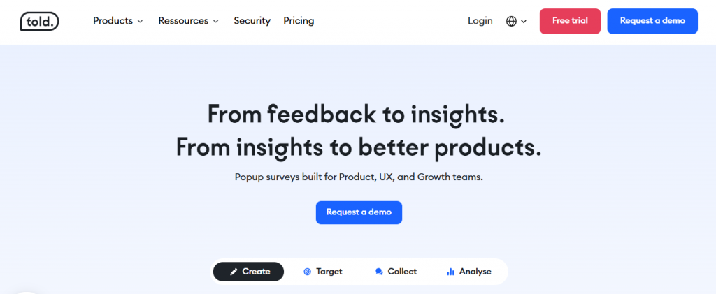 Told UX Research Tool