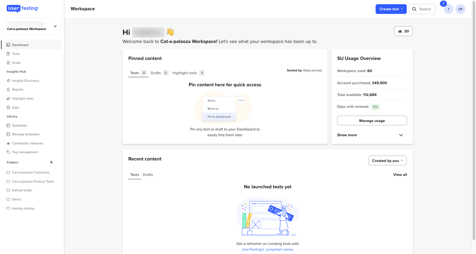 UserTesting_dashboard