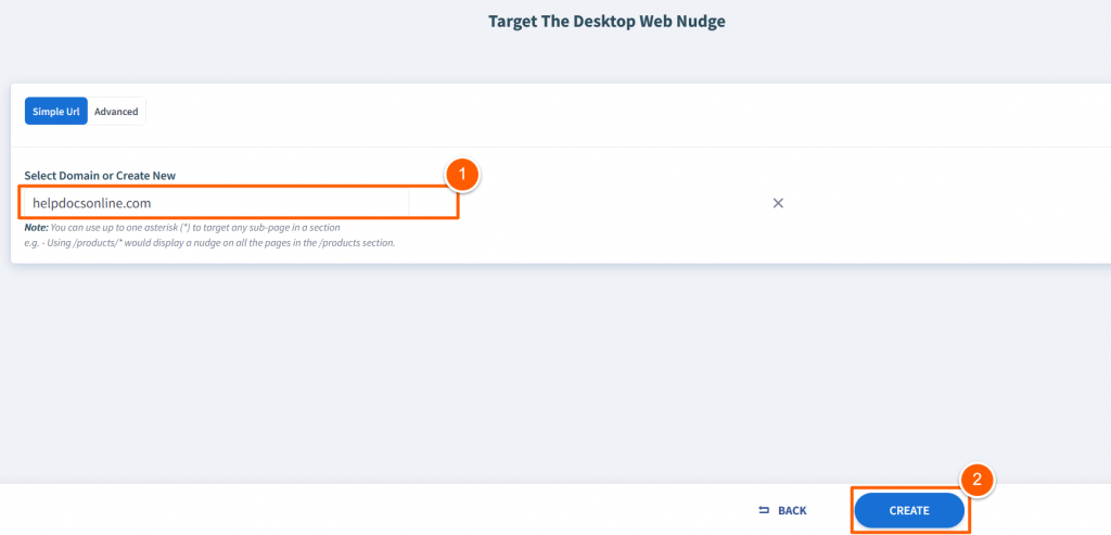 Enter your domain here to add the survey to your website