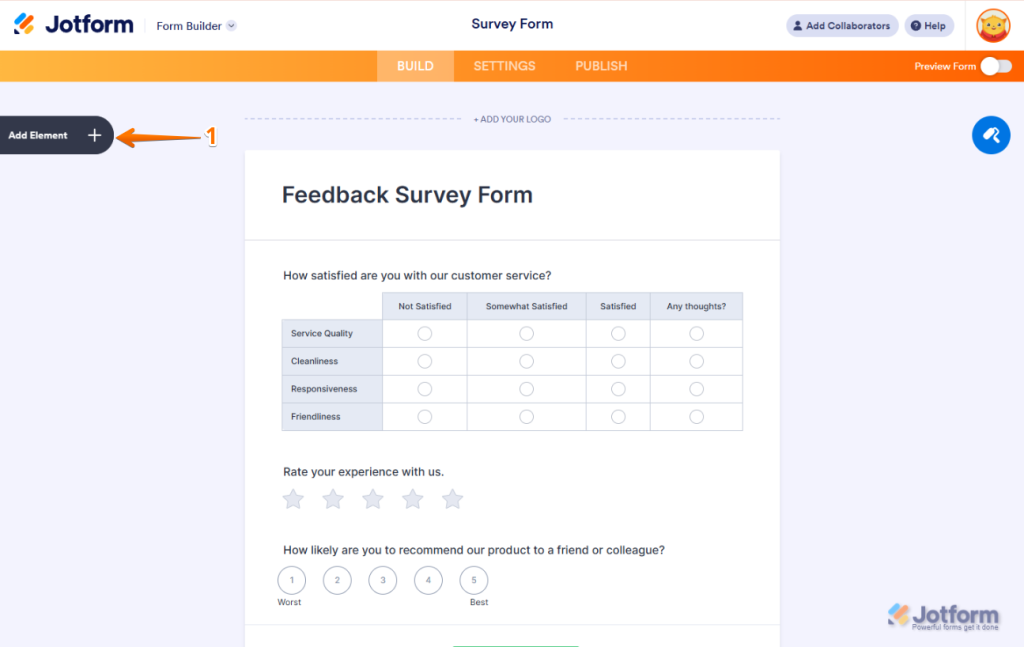 Jotform - Formstack alternative