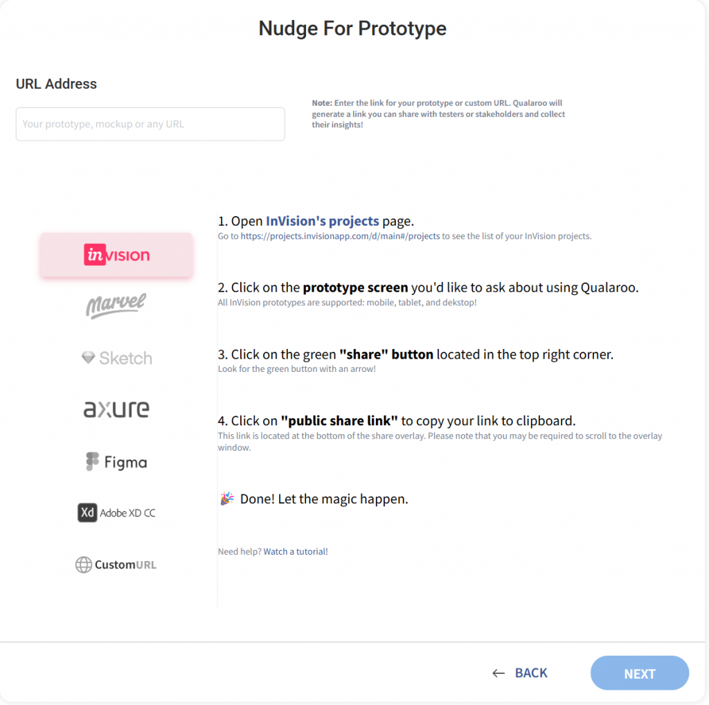 Enter Your Prototype URL