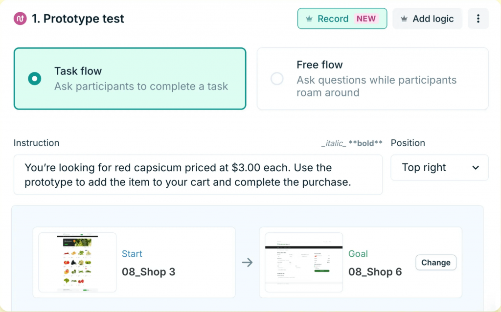 Lyssna user testing tool