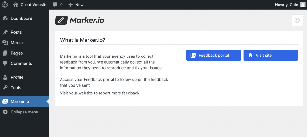 marker.io website feedback tool