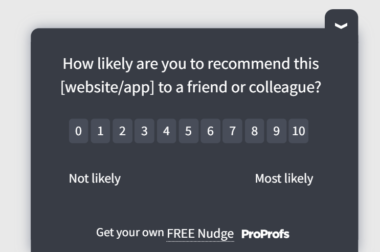 NPS template qualaroo