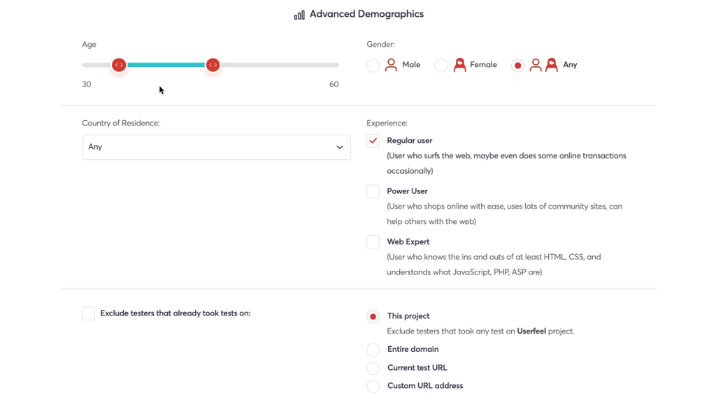 Userfeel testing tool