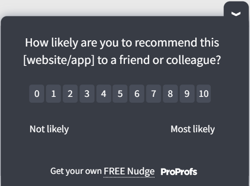 NPS intercept survey template