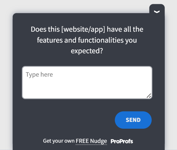 product feedback intercept survey template