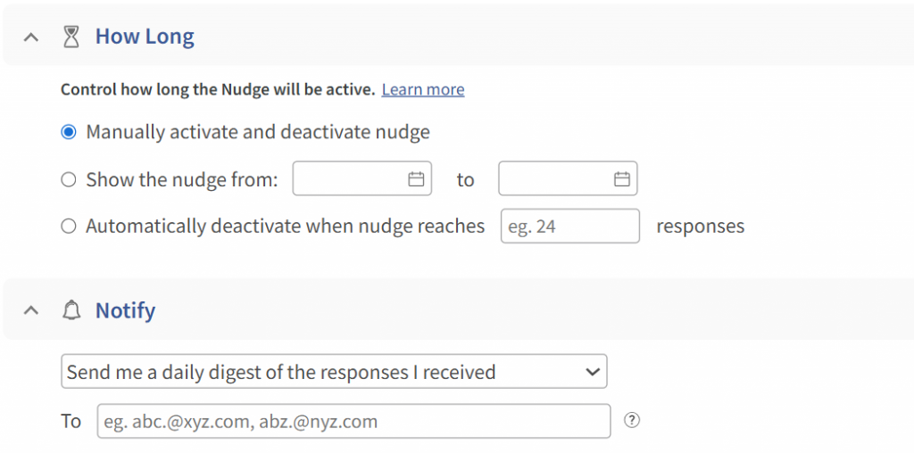 Time on Page targeting