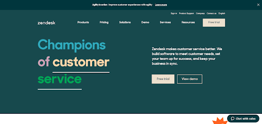 Zendesk Customer experience management tool