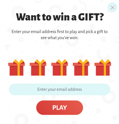 Generate email list with the help of gift offers