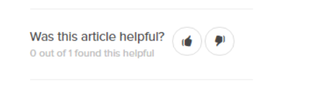 ask with your users was this article is helpful or not