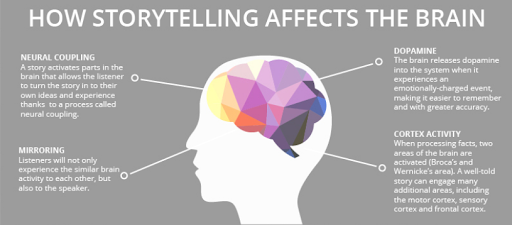 how storytelling affects in brain