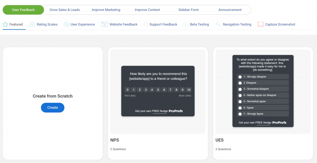 customer feedback survey templates