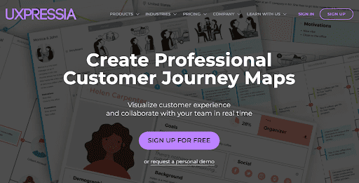 UXPRESSIA is one of the best software for customer journey mapping