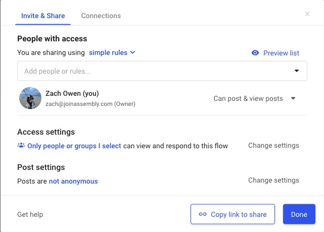 assembly anonymous survey tool