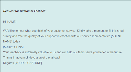 We'd like to hear from our customers!