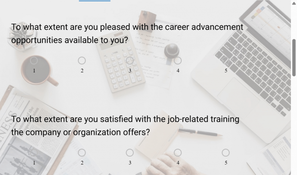 employee engagement survey questions - Qualaroo