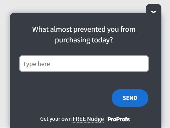 exit-intent survey template