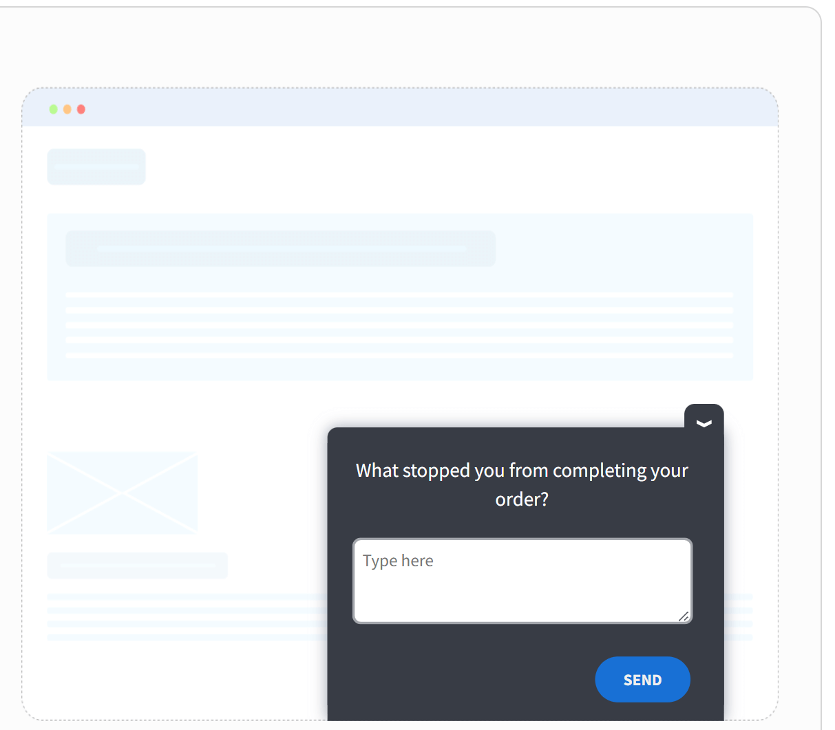 exit intent survey